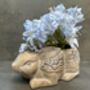 Adorable Rabbit Flower Pot For Indoor Plant Rabbit Gift, thumbnail 1 of 9