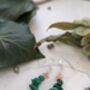 Malachite Christmas Tree Earrings, thumbnail 5 of 9