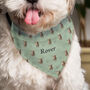 Personalised Highland Cow Dog Bandana, thumbnail 1 of 5