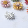 Colourful Daisy Brooch On A Bespoke Giftcard, thumbnail 5 of 12