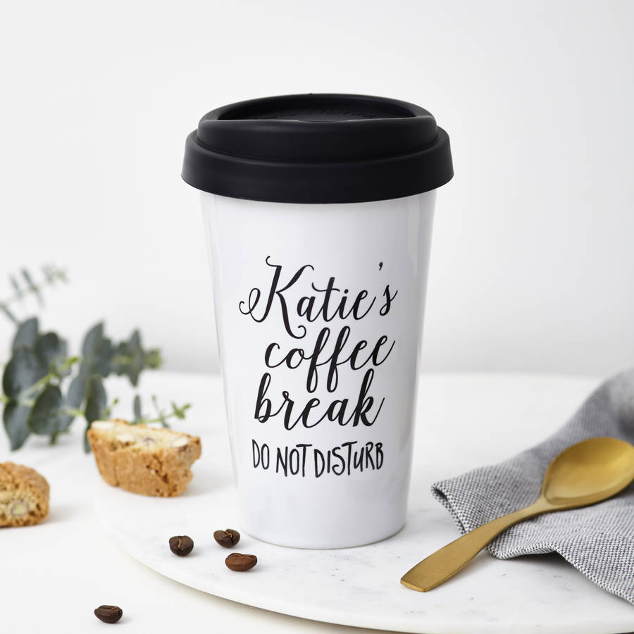 Personalised Coffee Break Travel Mug