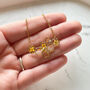 Gold Stainless Steel Honeycomb Bee Necklace, thumbnail 5 of 7