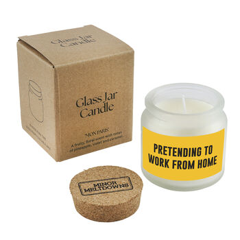 Pretending To Work From Home Scented Jar Candle • Gift Boxed, 2 of 2