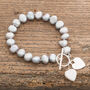 Freshwater Pearl Bracelet With Silver Heart, thumbnail 6 of 8