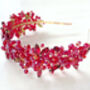 'Ruby' Crystal Bridal Occasion Headband, thumbnail 1 of 3