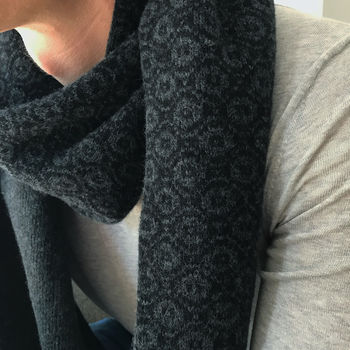 Men's Knitted Lambswool Scarf, 7 of 12
