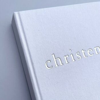 Linen 'Christening' Photo Album, 2 of 2