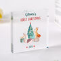 Baby’s First Christmas Plaque Woodland Keepsake Gift, thumbnail 1 of 4