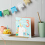 Personalised Unicorn Birthday Card With Name And Age, thumbnail 1 of 3