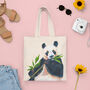 Giant Panda Canvas Tote Bag, thumbnail 5 of 6