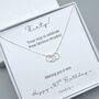 Sterling Silver Three Ring 30th Birthday Necklace, thumbnail 1 of 2