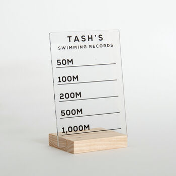 Personalised Swimming Records Sign, 8 of 8