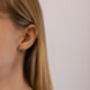 Teardrop Stud Earrings, thumbnail 2 of 5