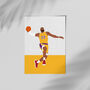 Le Bron James Lakers Basketball Poster, thumbnail 3 of 4