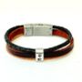 Personalised Men's Memorial Bracelet: Engraved Pendant With Ashes Keepsake Sympathy Gift, thumbnail 3 of 10