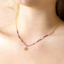 Chakra Beaded Necklace In Gold, thumbnail 12 of 12