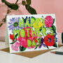 Happy Mother's Day Bright Floral Paper Cut Card, thumbnail 3 of 4