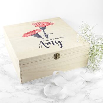Personalised 'For My Bride On Our Wedding Day' Box, 3 of 10