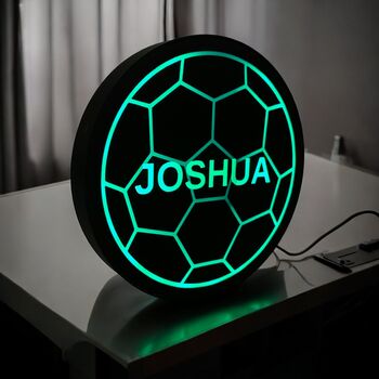 Personalised Football LED Nightlamp, 3 of 5