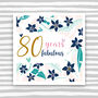80th Birthday Card For Her Or For Him, thumbnail 1 of 2