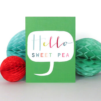 Mini Bubble Sweet Pea Card, 3 of 4