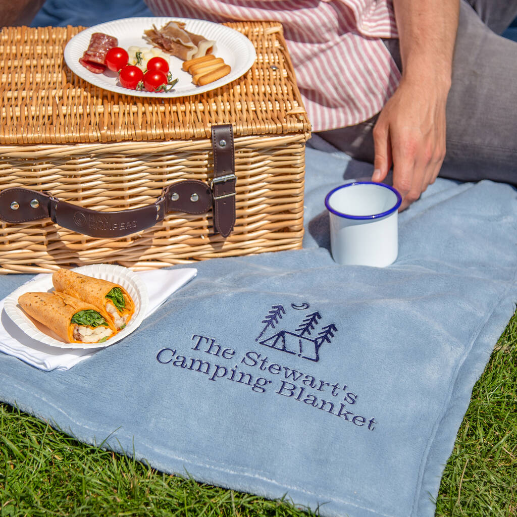 Personalised Luxury Camping Blanket By Duncan Stewart