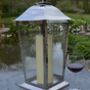 Silver Stainless Steel Candle Lantern, thumbnail 5 of 7