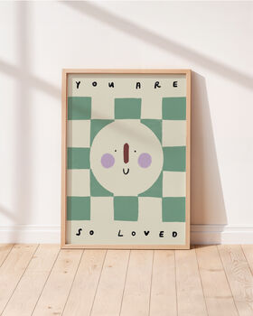 Illustrative You Are So Loved Kids Wall Art, 3 of 8