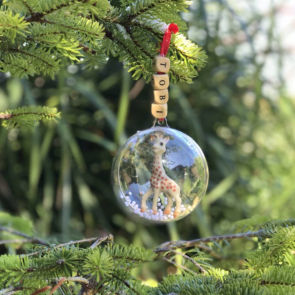 Baby's First Personalised Christmas Bauble, 1 of 7