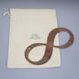 7th Anniversary Gift Copper Infinity Sculpture, thumbnail 2 of 8