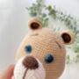 Cute Organic Handmade Teddy Bear For Babies And Kids, thumbnail 8 of 8