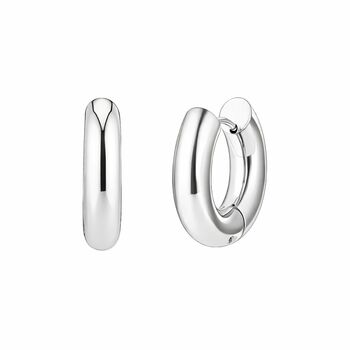 Polished Chunky Hoop Earrings, 3 of 6