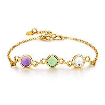 Personalise Create Your Own Family Birthstones Bracelet, 5 of 11