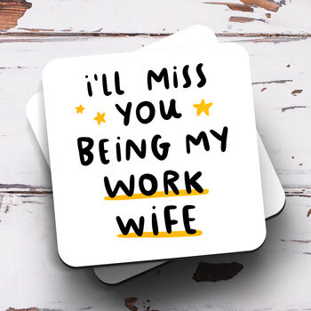 Personalised Mug 'Miss You Being My Work Wife', 3 of 3