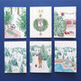 Christmas Card Pack Of Six, thumbnail 1 of 10