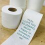 Personalised 1st Anniversary Paper Toilet Roll, thumbnail 1 of 4