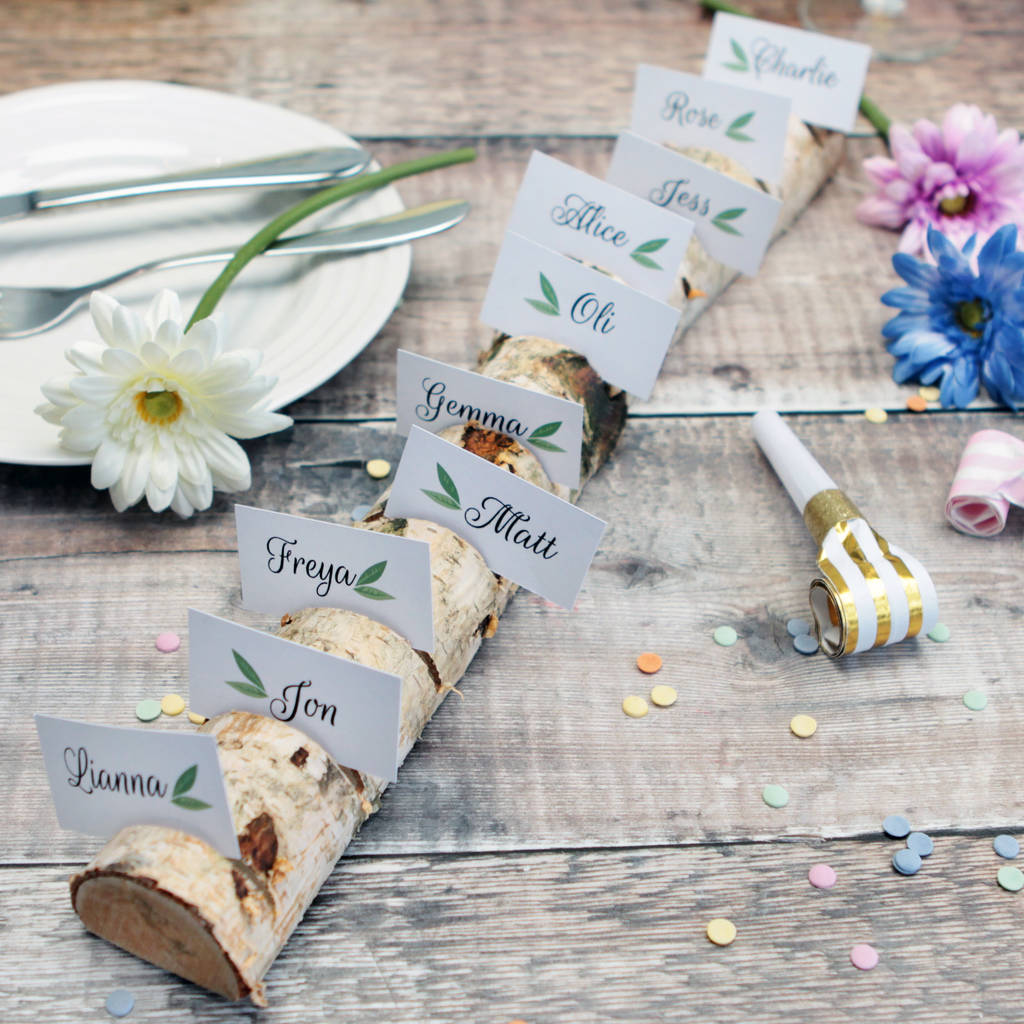 Wooden Wedding Place Card Holder, 1 of 5