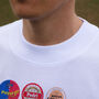 Barcelona Football Beer Mat Oversized T Shirt, thumbnail 10 of 10