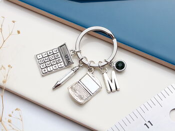 Accountant Personalised Keyring Banker Gift, 6 of 11