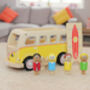 Classic Iconic Yellow Camper Van Wooden Toy, thumbnail 2 of 5