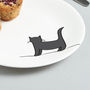 Standing Cat Side Plate, Fine Bone China, thumbnail 4 of 4