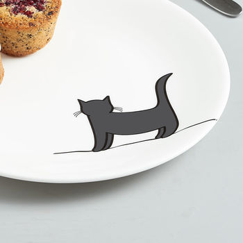 Standing Cat Side Plate, Fine Bone China, 4 of 4