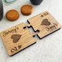 Personalised Oak Veneer Jigsaw Coasters Playing Cards, thumbnail 2 of 8