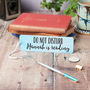 Personalised Watercolour Do Not Disturb Bookmark, thumbnail 1 of 6