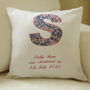 Personalised Embroidered Appliqued Christening Cushion, thumbnail 4 of 6