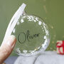 Personalised Snowflake Glass Christmas Bauble, thumbnail 9 of 10