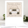 Personalised Car Wedding Or Anniversary Card, thumbnail 1 of 12