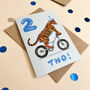 Tiger 2nd Birthday Card, thumbnail 4 of 7