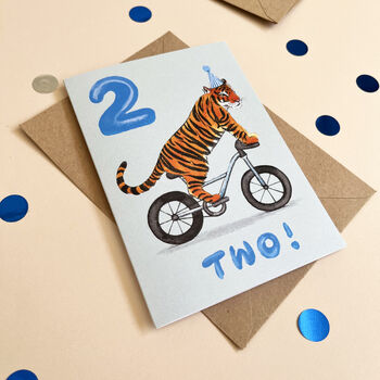 Tiger 2nd Birthday Card, 4 of 7