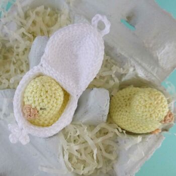 Easter Chick And Egg Crocheted Toy For Children, 10 of 12